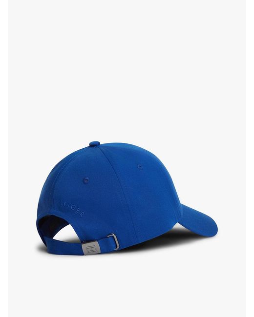 Tommy Hilfiger Blue Hilfiger Flag Embroidery Baseball Cap for men