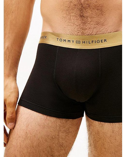 Tommy Hilfiger Signature Set Van 3 Boxershorts Met Metallic Logotaille in het Black voor heren