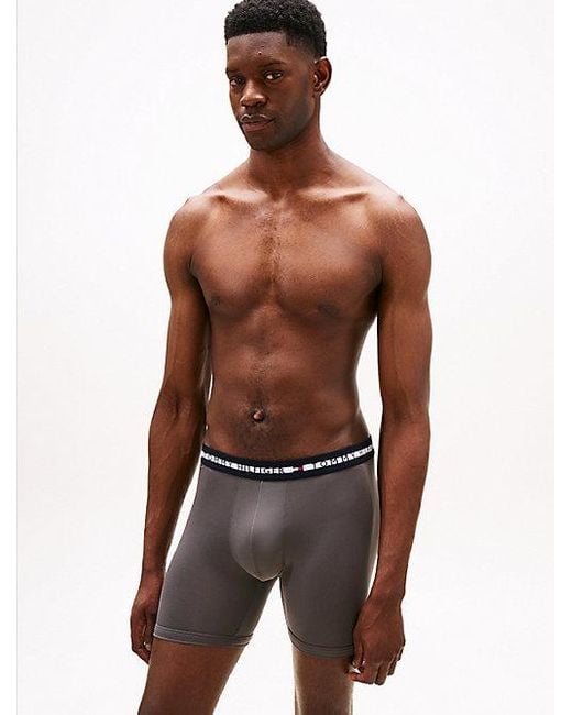 Tommy Hilfiger Signature Set Van 3 Boxershorts Met Logotaille in het Blue voor heren