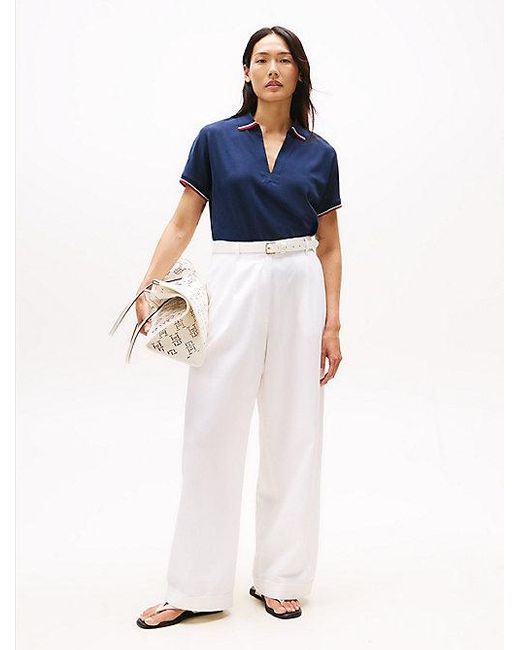 Tommy Hilfiger Blue Relaxed Fit Poloshirt