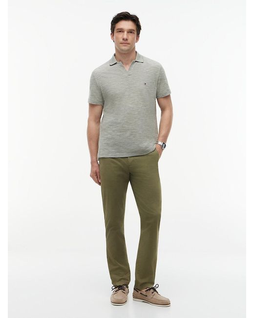 Tommy Hilfiger Green 1985 Denton Slim Straight Twill Chinos for men