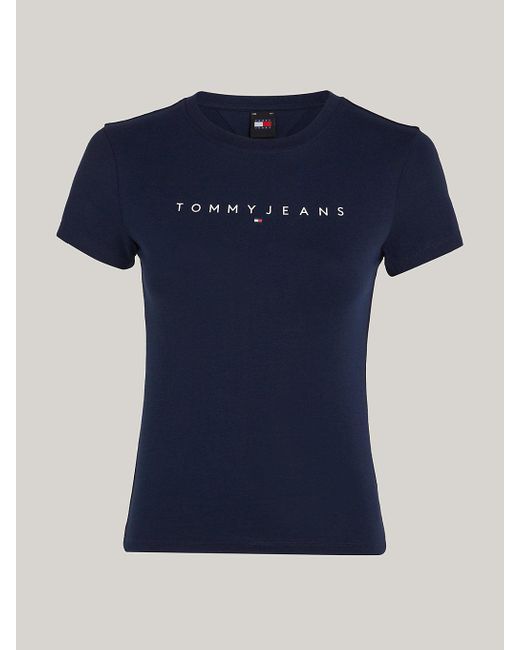 Tommy Hilfiger Blue Logo Slim Fit T-shirt
