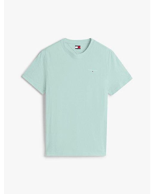 Camiseta De Corte Slim Con Logo Tommy Hilfiger de hombre de color Blue