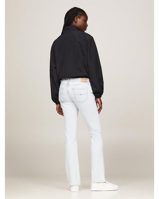 Tommy Hilfiger White Maddie Mid Rise Bootcut Jeans