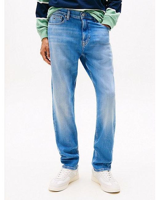 Tommy Hilfiger Ryan Slim Jeans Met Rechte Broekspijpen En Fading in het Green voor heren