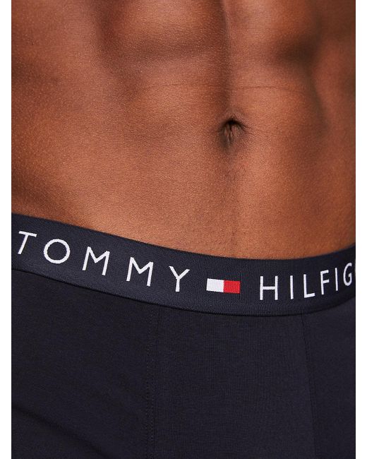Lot de 3 boxers TH Original à ceinture à logo Tommy Hilfiger pour homme en coloris Blue