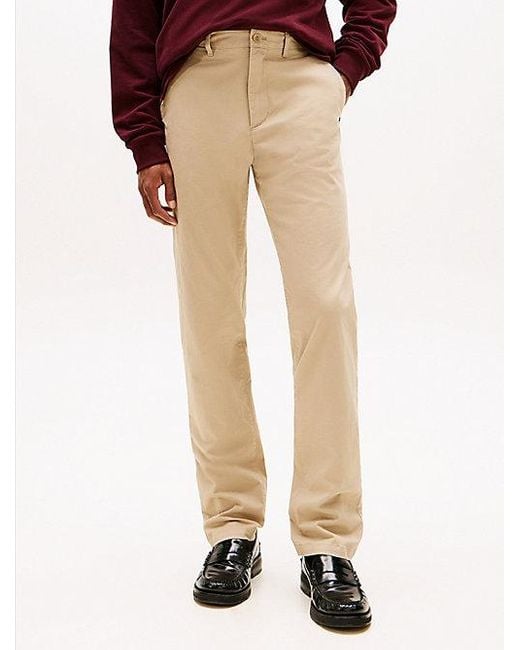 Tommy Hilfiger Denton Straight Fit Twill-Chinos in Black für Herren