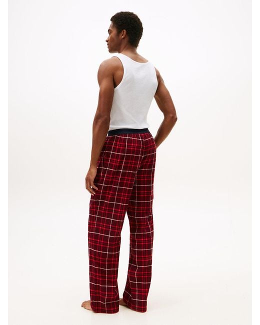 Pantaloni Pigiama Th Original di Tommy Hilfiger in Red da Uomo