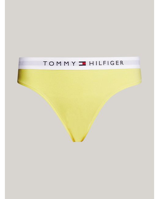 Culotte TH Original à ceinture à logo Tommy Hilfiger en coloris Yellow