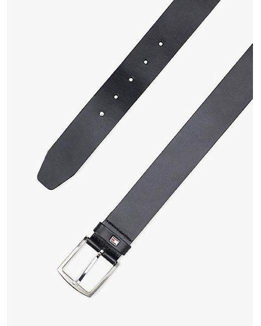 Cinturón Denton De Piel Con Logo Tommy Hilfiger de hombre de color Blue