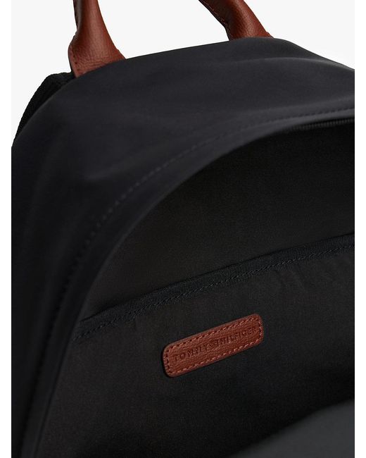 Tommy Hilfiger Black Th Monogram Dome Backpack