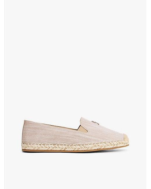 Alpargatas De Chambray Tommy Hilfiger de color White