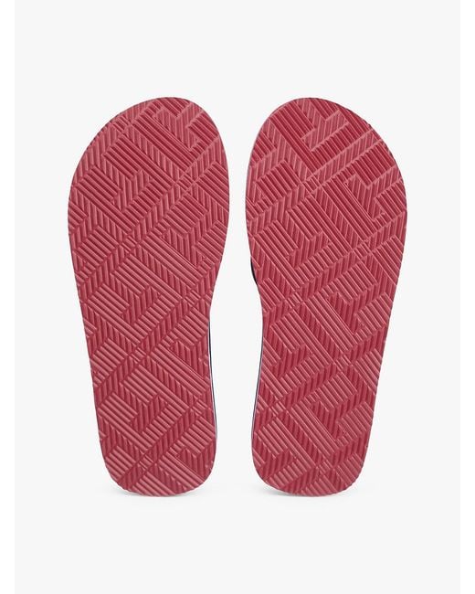 Tommy Hilfiger Blue Flag Padded Strap Flip-Flops for men