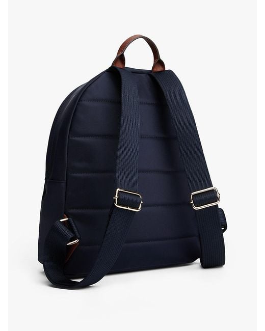 Tommy Hilfiger Blue Signature Tape Dome Backpack