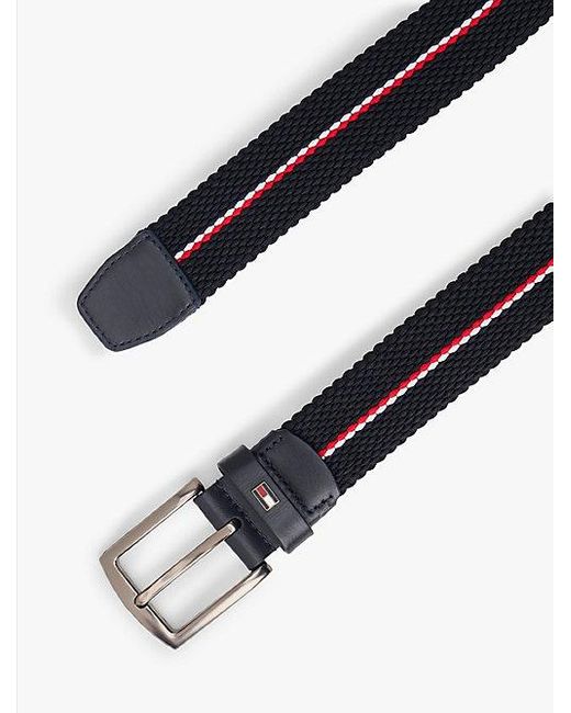 Cinturón Denton Corporate Elástico Tommy Hilfiger de hombre de color Blue