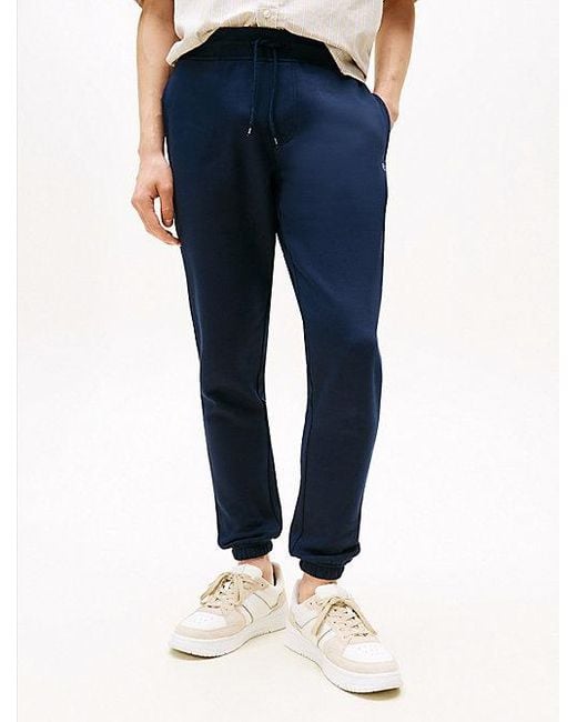 Tommy Hilfiger Slim Jogger Met Boorden En Geborduurde Vlag in het Blue voor heren