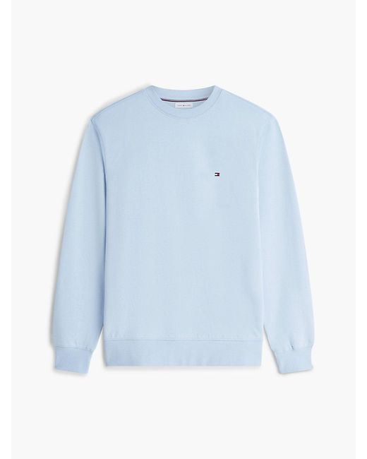 Tommy Hilfiger Blue Terry Crew Neck Sweatshirt for men