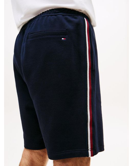 Short De Jogging Global Stripe Tommy Hilfiger pour homme en coloris White