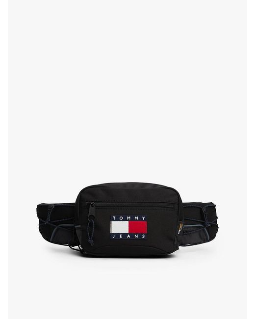 Tommy Hilfiger Black Archive Toggle Cord Bum Bag for men