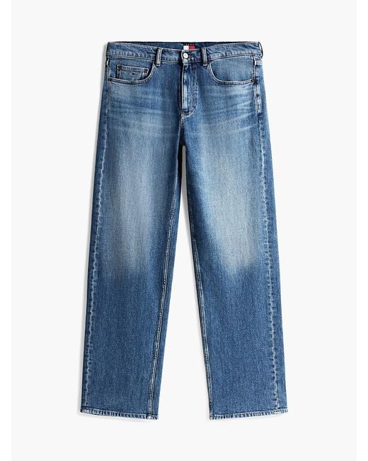 Tommy Hilfiger Blue Jaimie Faded Relaxed Straight Leg Jeans for men