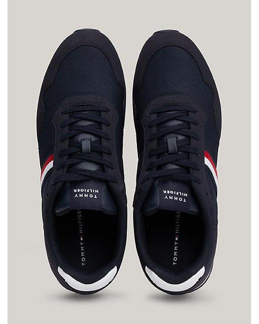 Tommy Hilfiger Essential Runner-Sneaker mit Tommy-Tape in Blue für Herren