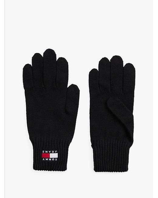 Tommy Hilfiger Black Heritage Logo Gloves