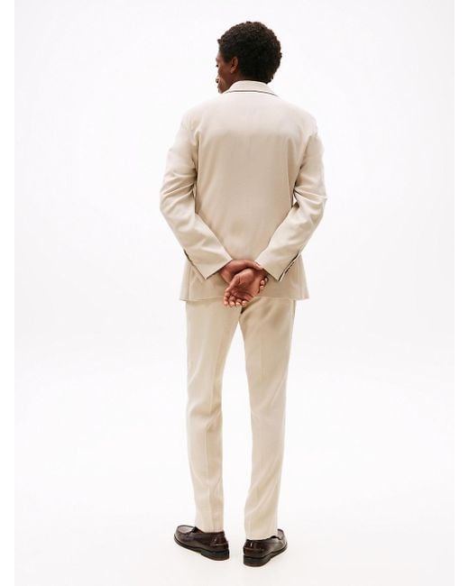 Tommy Hilfiger Natural Slim Single Breasted Suit for men