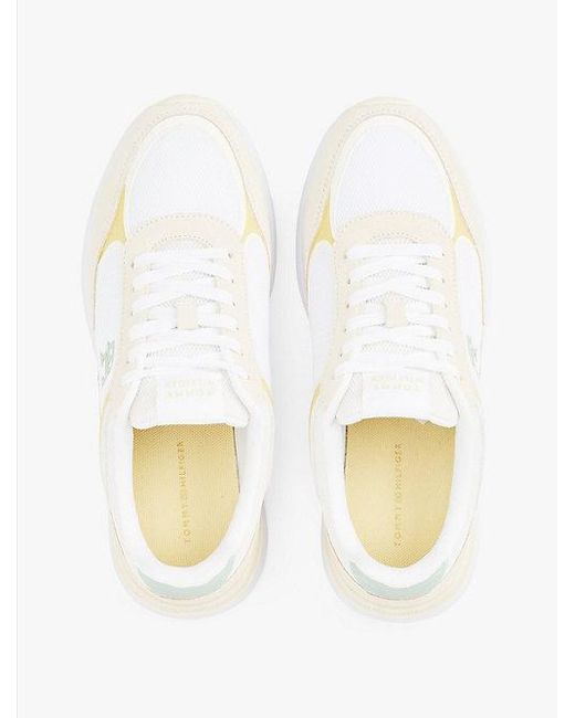 Tommy Hilfiger Natural Color Block-Sneaker Mit Th-Monogramm