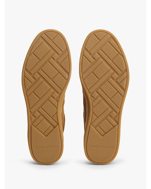 Tommy Hilfiger Brown Luxe Suede Trainers for men