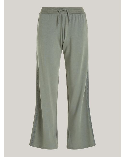 Tommy Hilfiger Green Th Established Wide Leg Lounge Trousers