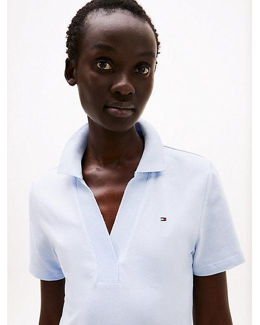 Tommy Hilfiger Blue 1985 Slim Fit Mini-Polokleid