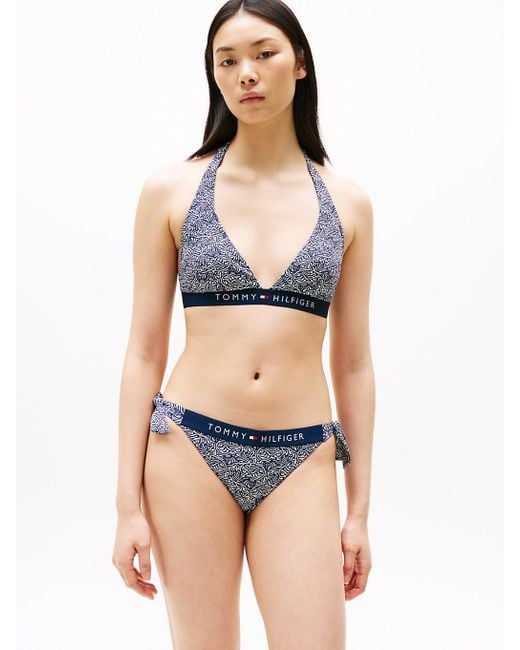 Tommy Hilfiger Green Original Padded Halterneck Bikini Top