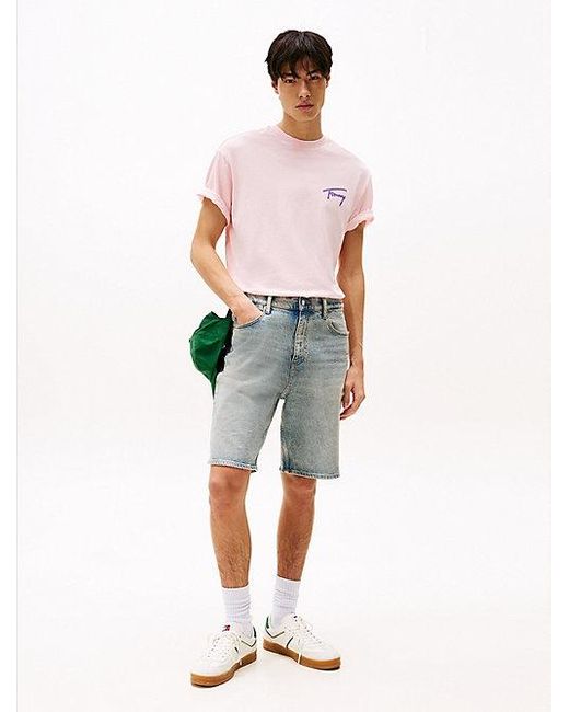 Tommy Hilfiger Relaxed Fit T-Shirt Met Logo Op De Achterkant in het White voor heren