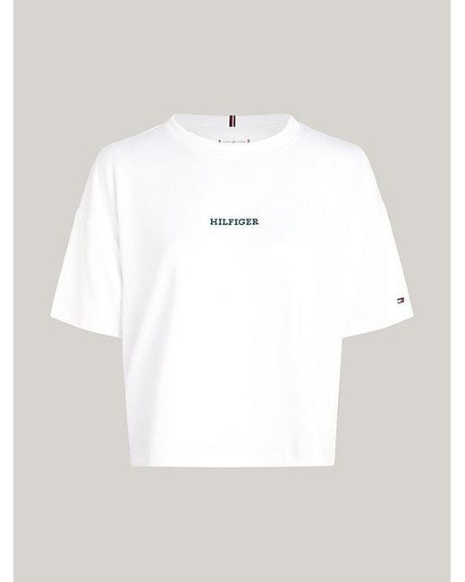 Tommy Hilfiger White Sport TH Cool Relaxed Fit Mesh-T-Shirt