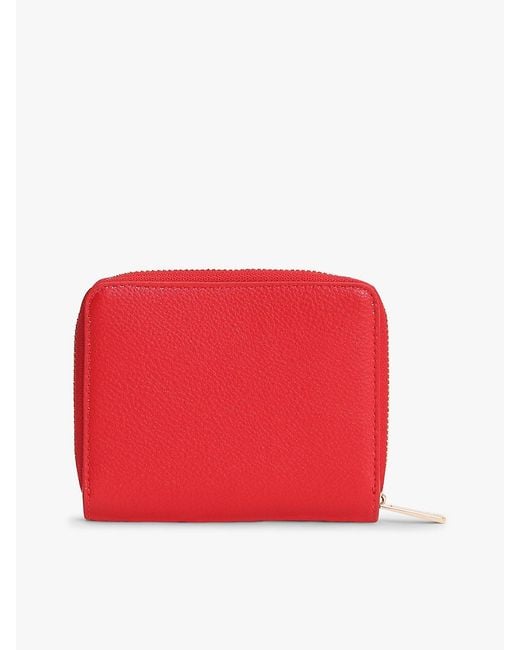 Tommy Hilfiger Red Hilfiger Icon Zip-Around Flap Wallet