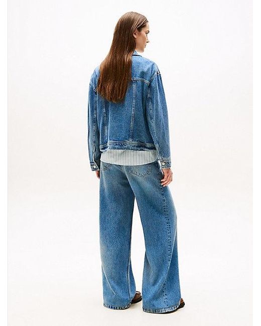 Chaqueta Vaquera Corta Oversize Tommy Hilfiger de color Blue