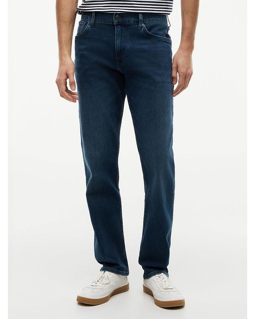 Tommy Hilfiger Blue Denton Faded Straight Leg Jeans for men