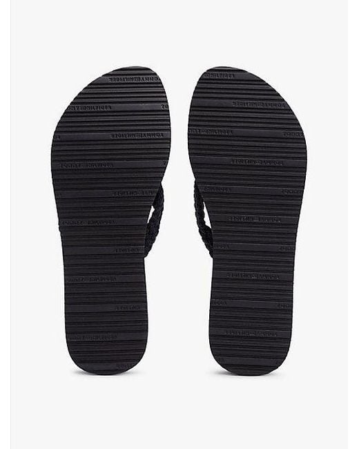 Chanclas De Cuña Con Monograma Th Tommy Hilfiger de color Blue