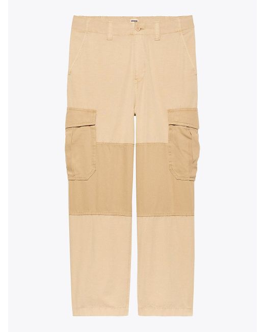 Tommy Hilfiger Natural Aiden Ripstop Cargo Pocket Baggy Trousers for men