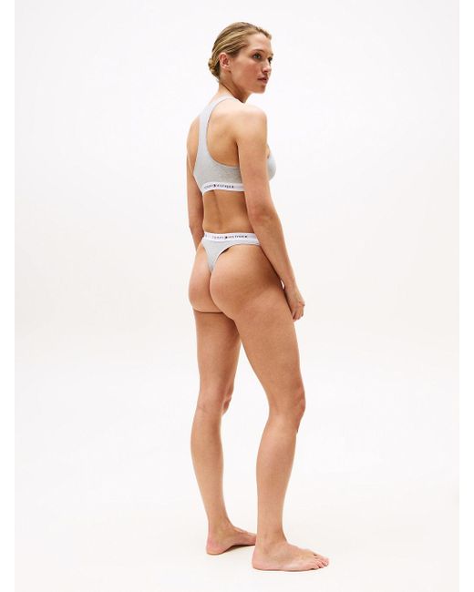 Bralette Tommy Icons Sfoderata di Tommy Hilfiger in White
