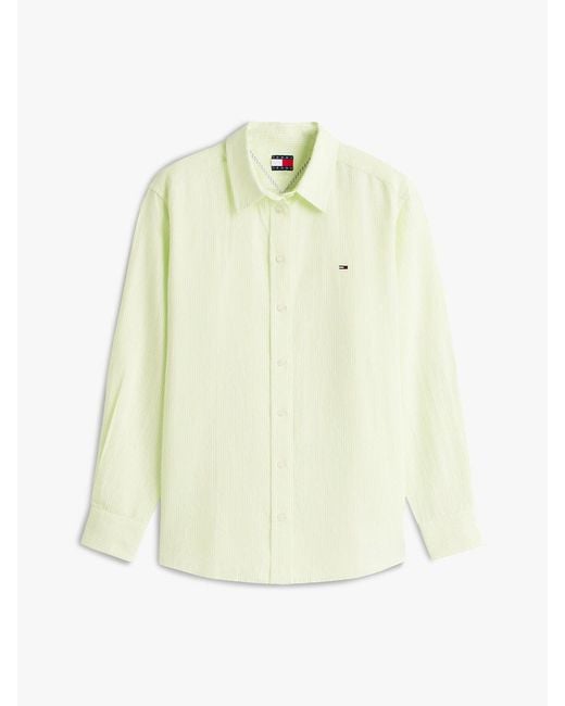 Tommy Hilfiger Natural Relaxed Fit Linen Blend Shirt