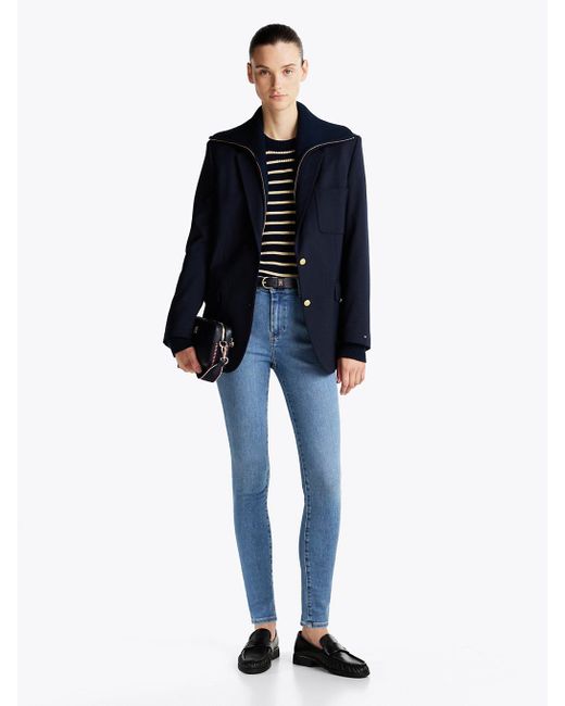 Tommy Hilfiger Blue Harlem High Rise Super Skinny Jeans