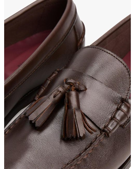 Mocassins À Pampilles En Cuir Tommy Hilfiger pour homme en coloris White