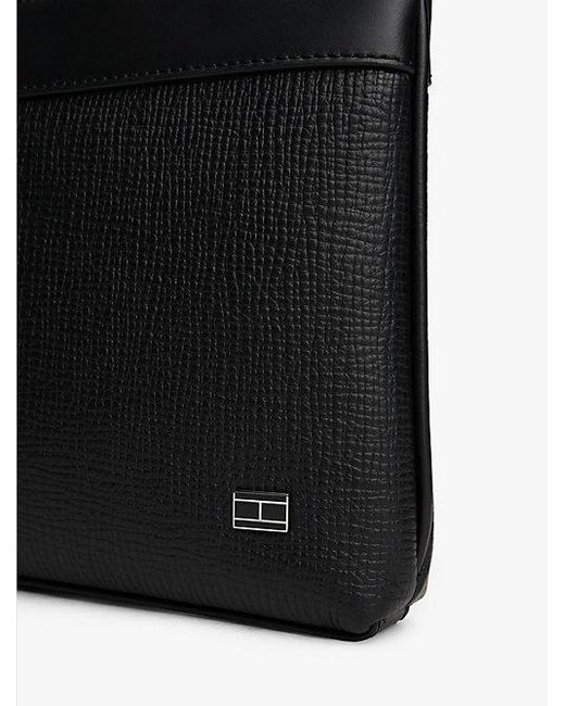 Tommy Hilfiger Hilfiger Flag Etuitasche Aus Leder in Black für Herren
