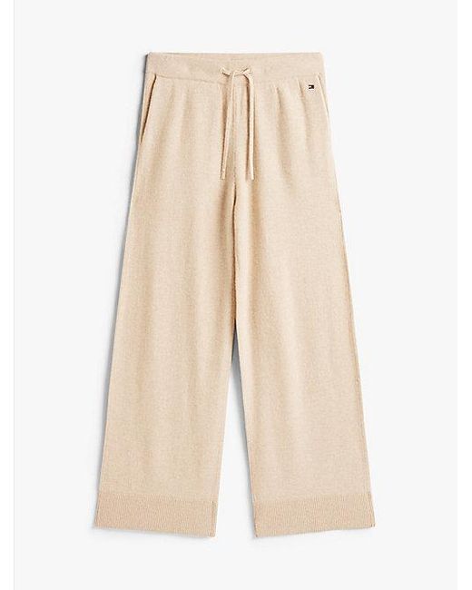 Tommy Hilfiger Relaxed Fit Loungebroek Van Kasjmier in het Natural