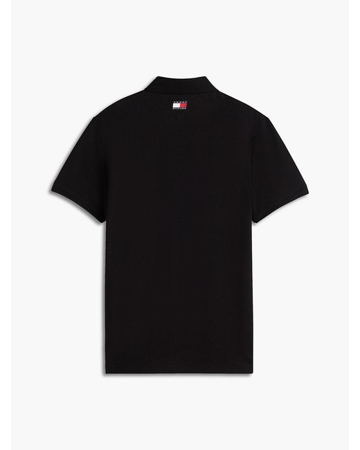 Tommy Hilfiger Black Th X Cadillac Formula 1® Team Logo Polo Shirt for men