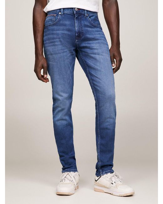 Tommy Hilfiger Blue Houston Tapered Distressed Jeans for men
