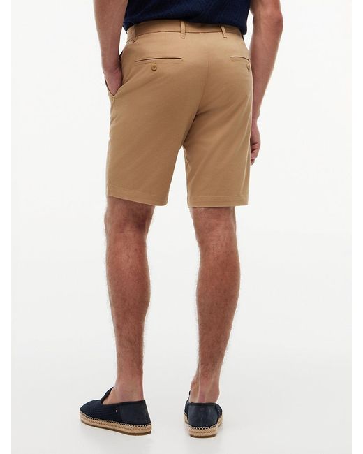 Tommy Hilfiger Natural Denton Twill Straight Fit Chino Shorts for men