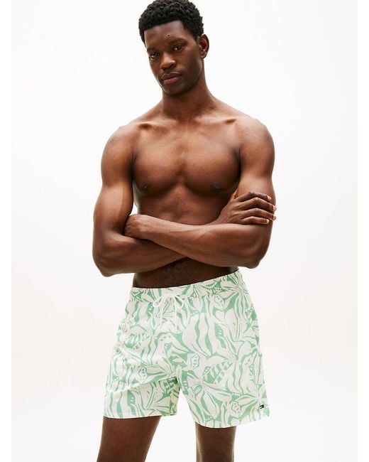 Tommy Hilfiger Multicolor Essential Print Mid Length Swim Shorts for men
