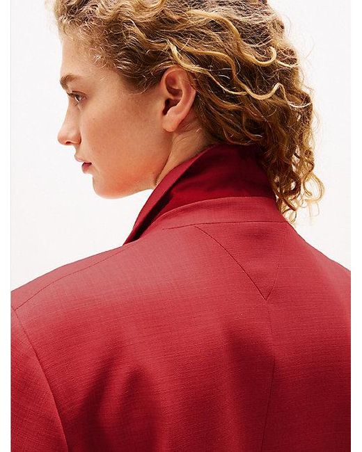 Tommy Hilfiger Red The Sofia Capsule Zweireihiger Blazer
